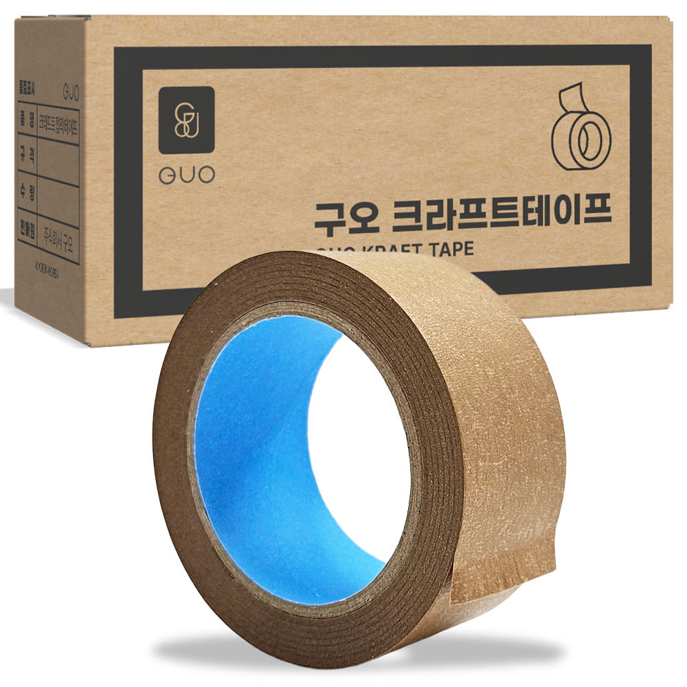 크라프트테이프 종이박스테이프 찢어쓰는 테이프 40m 1개입 이미지 1
